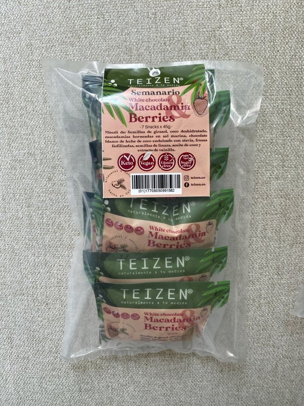 Müesli Macadamia & Berries 342 g Keto Teizen - Artemisa Productos Naturales