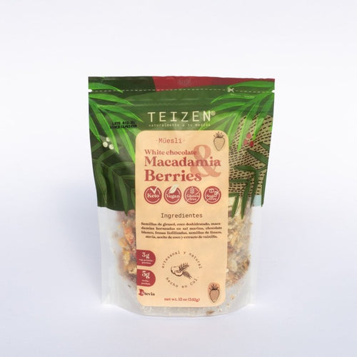 Müesli Macadamia & Berries 342 g Keto Teizen
