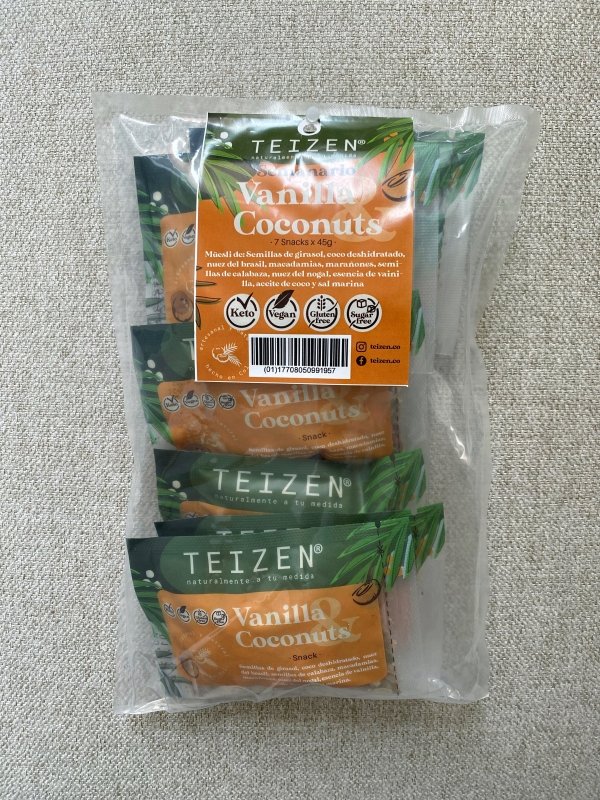 Müesli Vainilla & Coco keto 342 G Teizen - Artemisa Productos Naturales