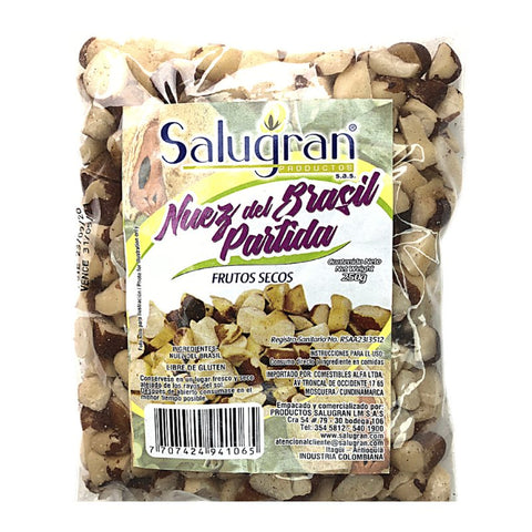 Nuez de Brasil partida 250 gr Salugran - Artemisa Productos Naturales