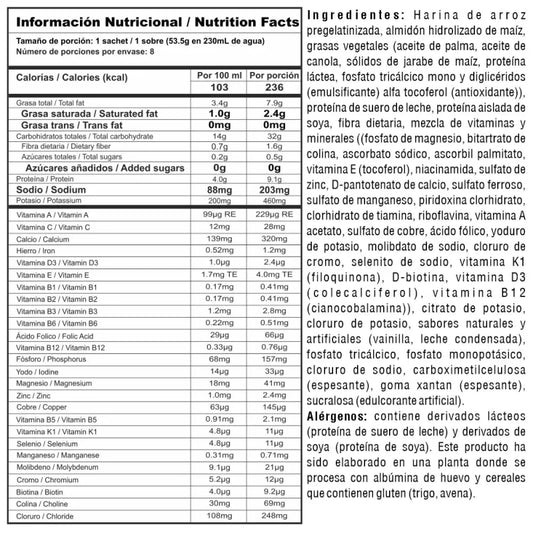 Nutra Balance Vainilla 400 g 8 sachets x 50 g. Elite Nu - Artemisa Productos Naturales