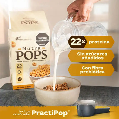 Nutra Pops Cereal Proteico 495 g x 2 und. Nutramerican