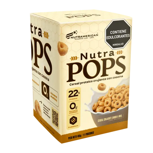 Nutra Pops Cereal Proteico 495 g x 2 und. Nutramerican