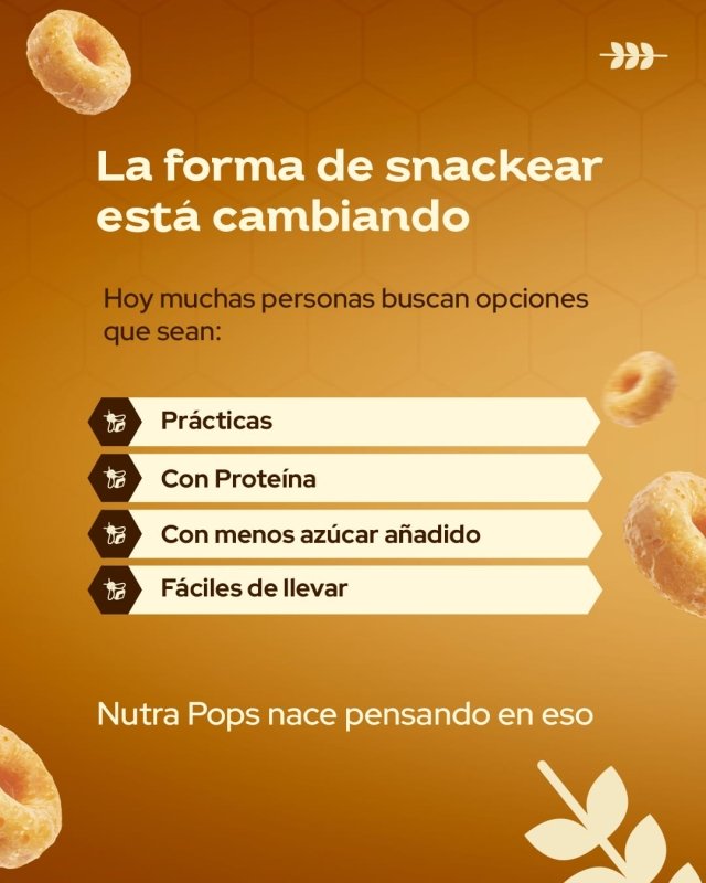 NUTRA POPS CEREAL PROTEICO x 12 unidades 540 gr NUTRAMERICAN - Artemisa Productos Naturales