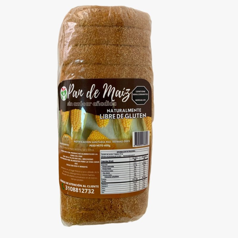 Pan Tajado de Maíz x400 Alimentos para la vida - Artemisa Productos Naturales