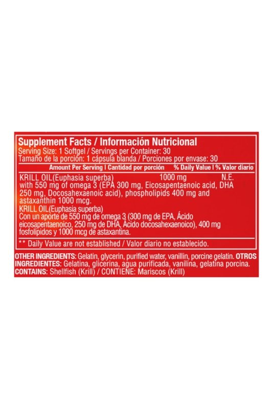 Red Krill Oil x 30 softgels - Artemisa Productos Naturales