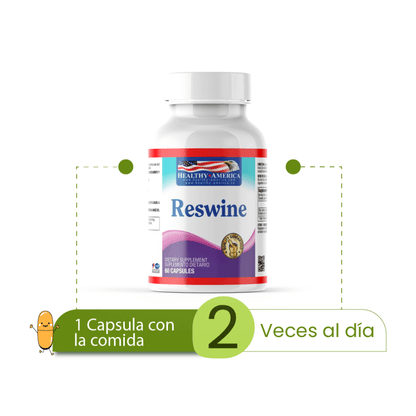 Reswine Resveratrol Complex x 60 cápsulas - Artemisa Productos Naturales