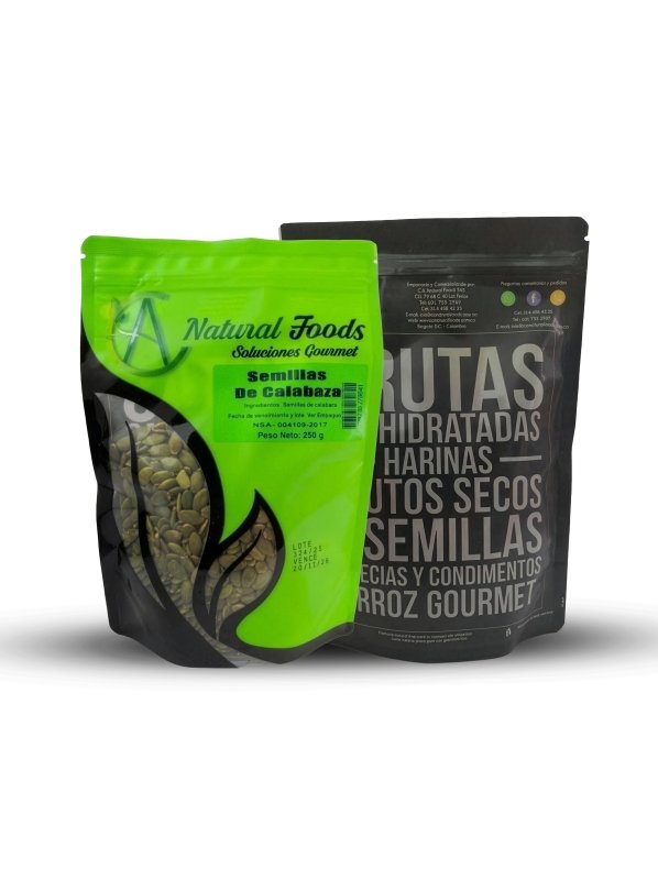 SEMILLA DE CALABAZA X250GR NAT FOODS - Artemisa Productos Naturales