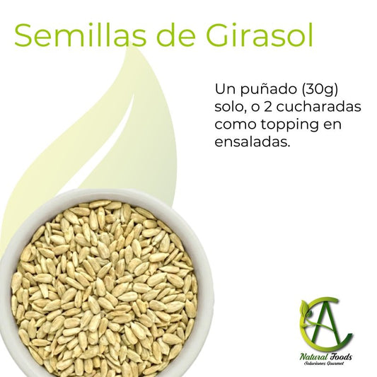 SEMILLAS DE GIRASOL X250GR NAT FOODS - Artemisa Productos Naturales
