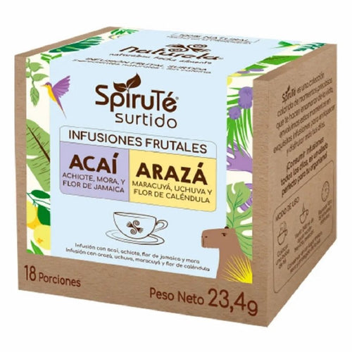 Spiruté acaí / araza caja x 18 unid