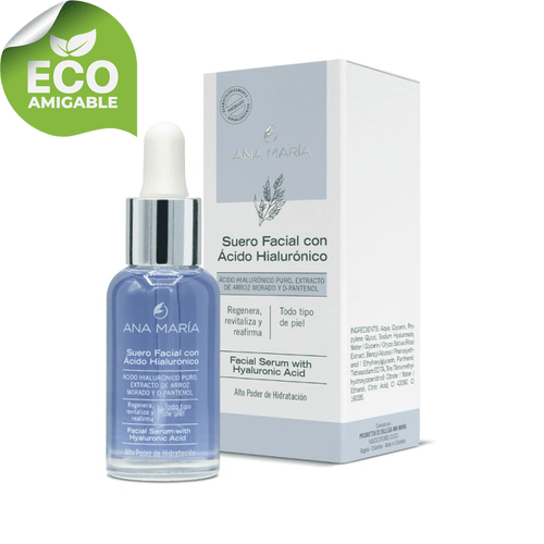 Suero facial con ácido hialurónico puro x 30 ml
