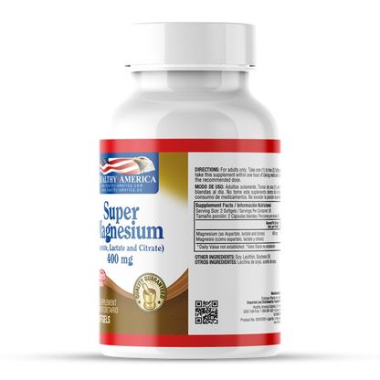 Super Magnesio 400 mg x 100 softgels - Artemisa Productos Naturales