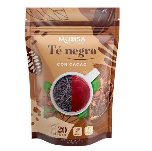 Té negro con cacao x 20 tisanas