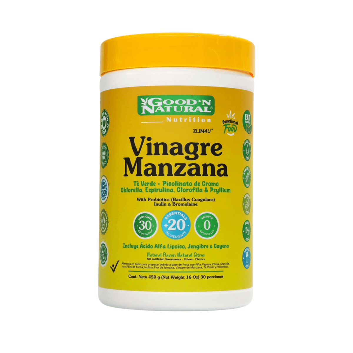 Vinagre Manzana Good´N Natural Polvo X450g