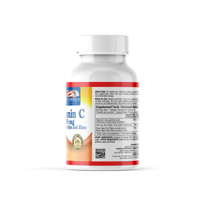 Vitamina C con rose hips 500 mg x 100 softgels - Artemisa Productos Naturales