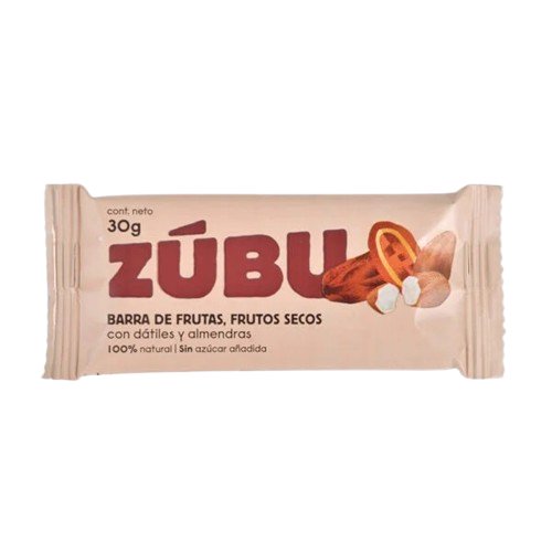 zubu barra con datiles y almendras 30gr - Artemisa Productos Naturales