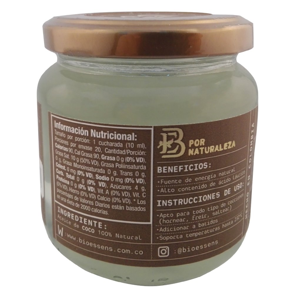 Aceite de coco x 200 ml - Artemisa Productos Naturales