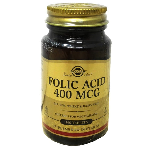 Acido fólico 400 mcg x 100 tabletas vegetarianas - Artemisa Productos Naturales