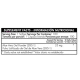 Aloe Vera 25 mg 100 cápsulas - Artemisa Productos Naturales