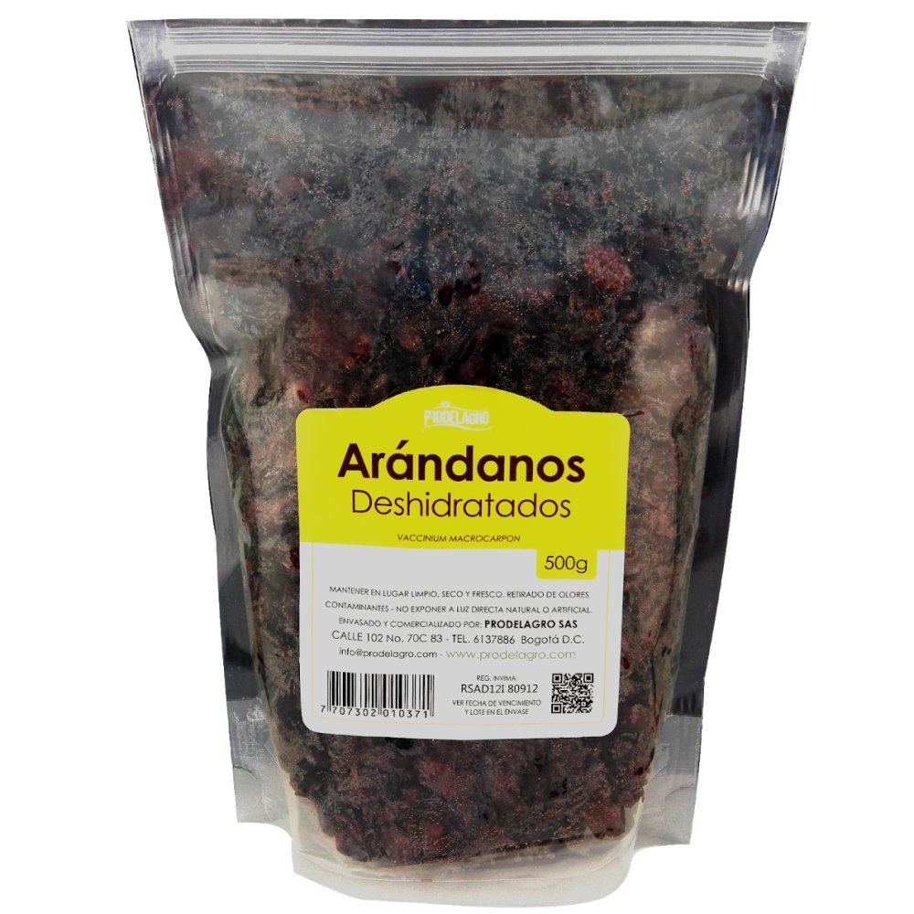 Arándanos deshidratados x 500 - Artemisa Productos Naturales