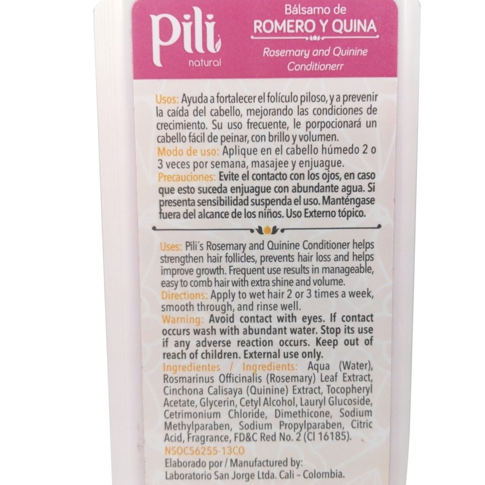 Bálsamo de romero y quina x 250 ml - Artemisa Productos Naturales