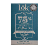 Barra de chocolate Lok 75% con Stevia x 70gr - Artemisa Productos Naturales
