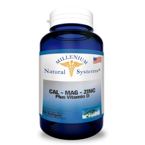 Cal-Mag-Zinc + Vitamina D x 60 Softgels - Artemisa Productos Naturales