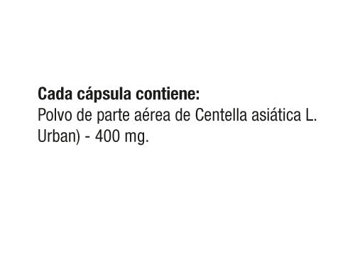 Centella asiática 400 mg x 60 cápsulas. - Artemisa Productos Naturales