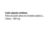 Centella asiática 400 mg x 60 cápsulas. - Artemisa Productos Naturales