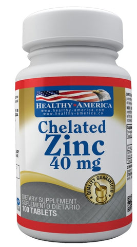 Chelated Zinc 40 mg x 100 tab - Artemisa Productos Naturales