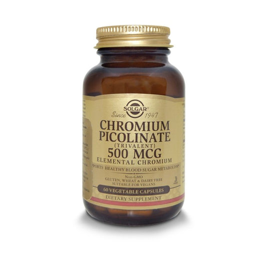 Chromium Picolinate 500 mcg x 60 cápsulas vegetarianas. - Artemisa Productos Naturales