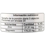 Cloruro de Magnesio con zinc x 60 cápsulas - Artemisa Productos Naturales