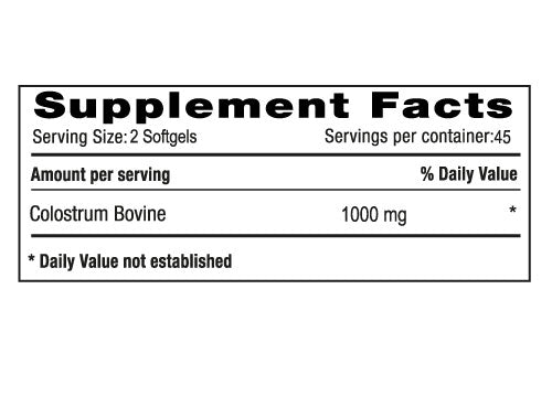 Colostrum 1000 mg x 90 softgels - Artemisa Productos Naturales