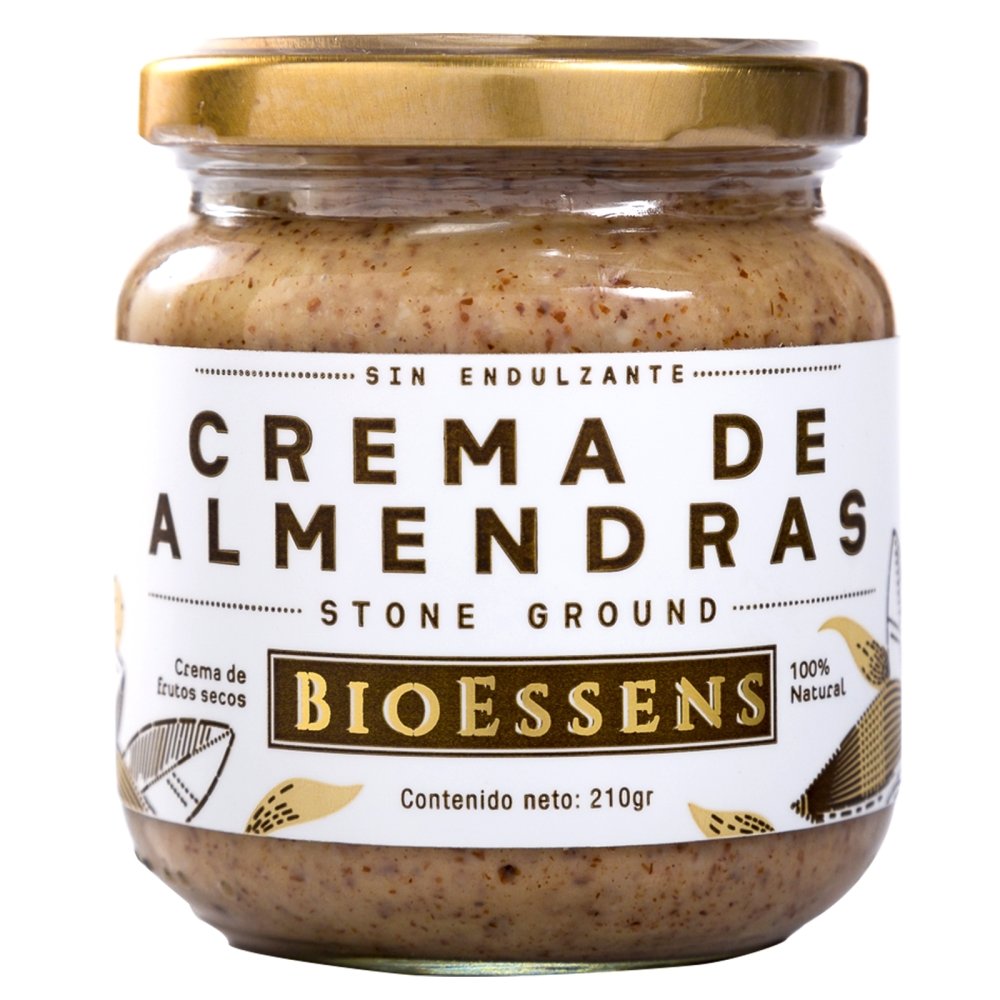 Crema de almendras sin azúcar x 210 gr - Artemisa Productos Naturales