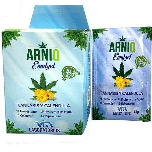 Emulgel x 12 sobres con extracto de caléndula y semillas de cannabis