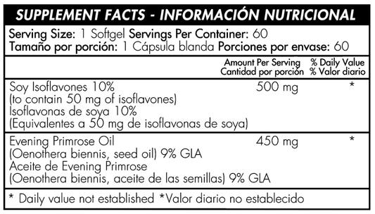 EPO Plus Soy Isoflavones x 60 softgels - Artemisa Productos Naturales