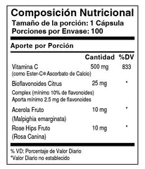 Ester-C Plus 500 mg x 100 cápsulas - Artemisa Productos Naturales