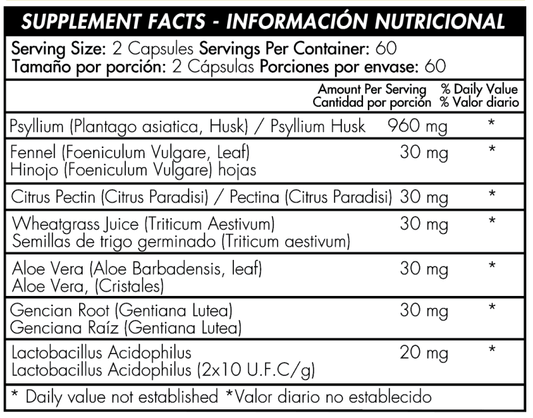 Fibaxil con hierbas y probióticos x 120 cápsulas - Artemisa Productos Naturales