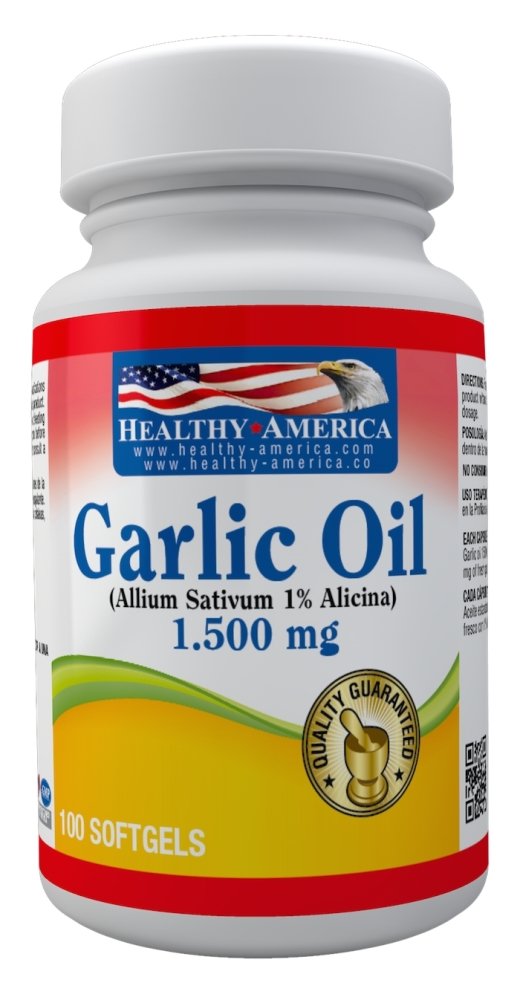 Garlic Oil 1500 mg x 100 softgels - Artemisa Productos Naturales