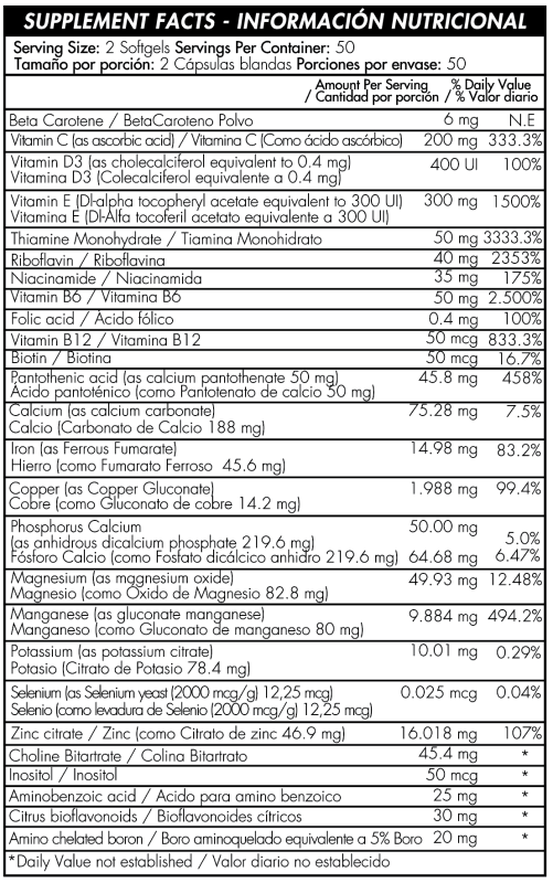 Geriavital x 100 softgels - Artemisa Productos Naturales