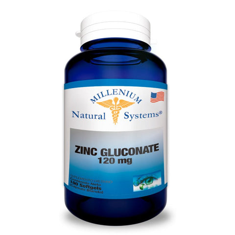 Gluconato de Zinc x 100 softgels 120 mg por cápsula - Artemisa Productos Naturales
