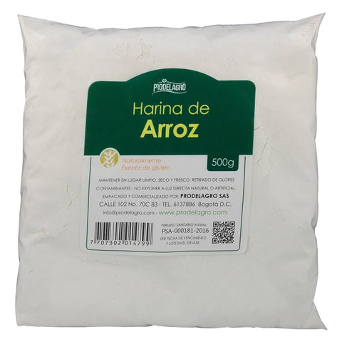 Harina de arroz x 500 gr - Artemisa Productos Naturales