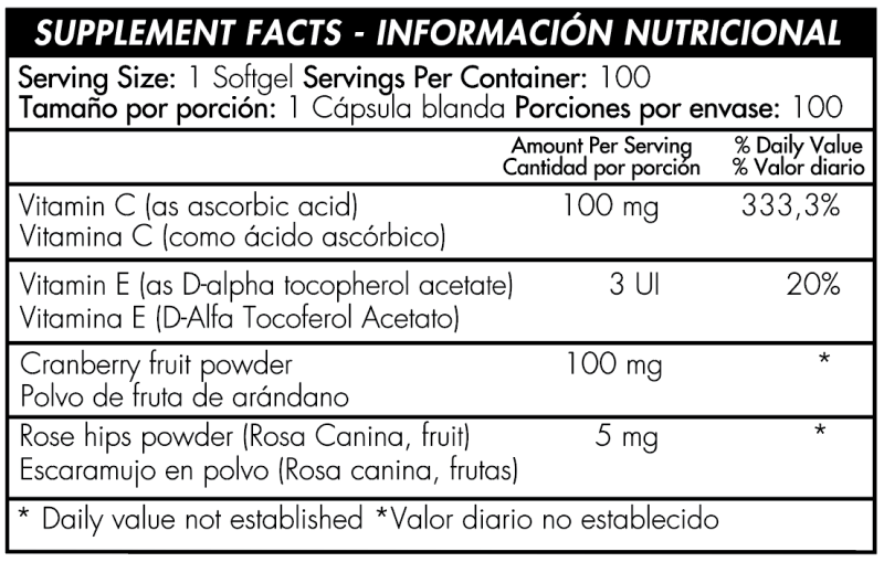 Infecturin Cranberry x 100 softgels - Artemisa Productos Naturales