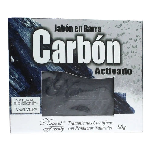 Jabón en barra de carbón activado x 90 gr