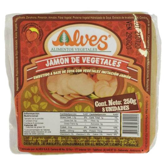 Jamón de Vegetales x 250 gr - Artemisa Productos Naturales