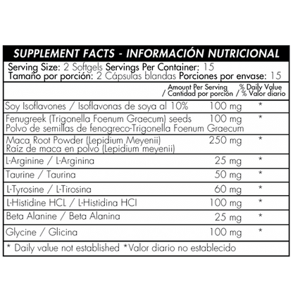 Kamadeva x 30 softgels con soya, fenogreco y maca. - Artemisa Productos Naturales