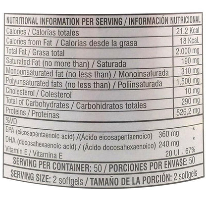 Kit 2x1 Omega 3 EPA Forte x 100 softgels - Artemisa Productos Naturales