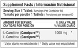 L-Carnitina 1000 mg x 60 caplets - Artemisa Productos Naturales