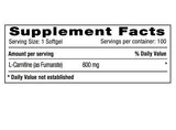 L-Carnitine 800 mg x 100 softgels - Artemisa Productos Naturales