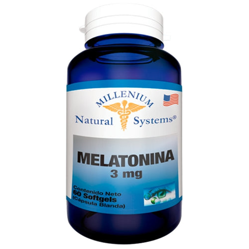 Melatonina 3 mg x 60 Softgels – Natural Systems